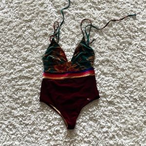 Aviator nation bathing suit size s. Open back